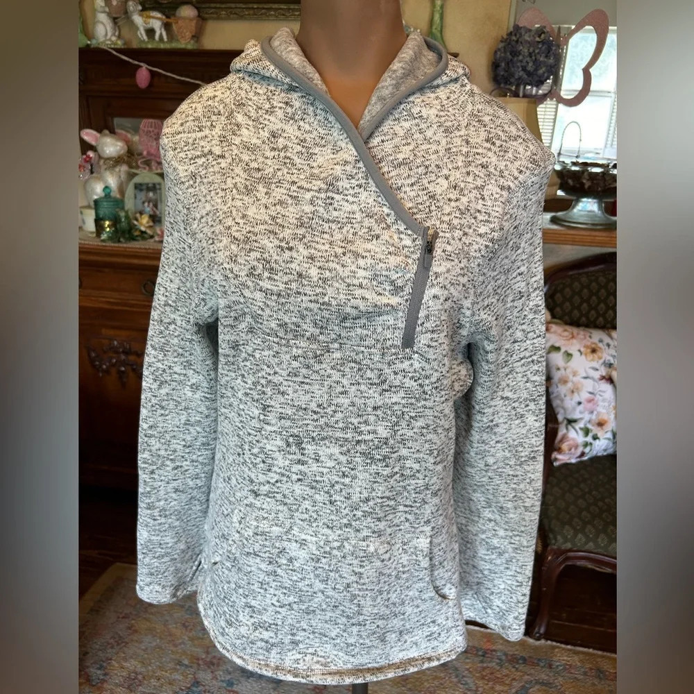 Kyodan Outdoor Gray Hooded Sweatshirt Girls Large